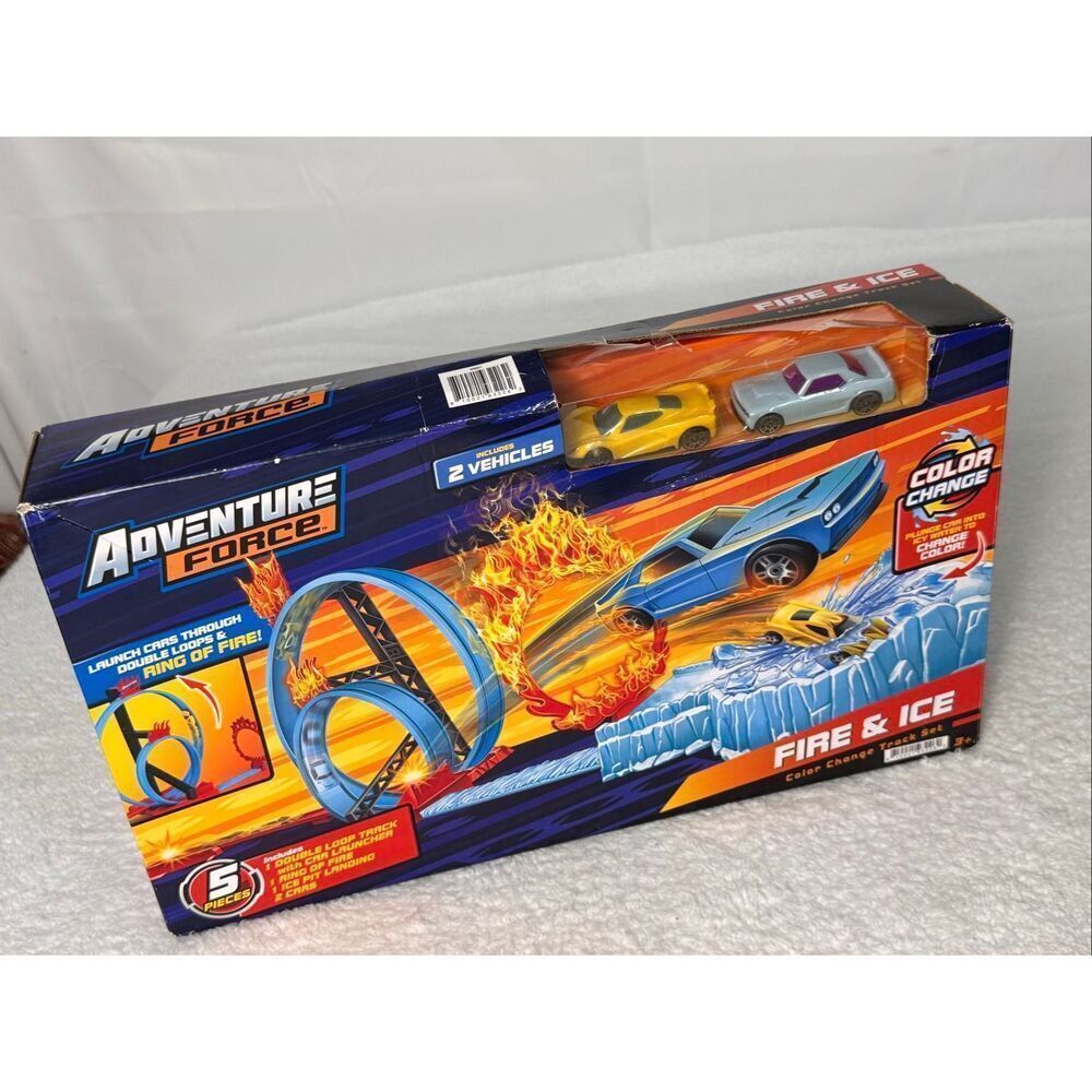Adventure Force Fire and Ice Color Change Track Set 2 Cars